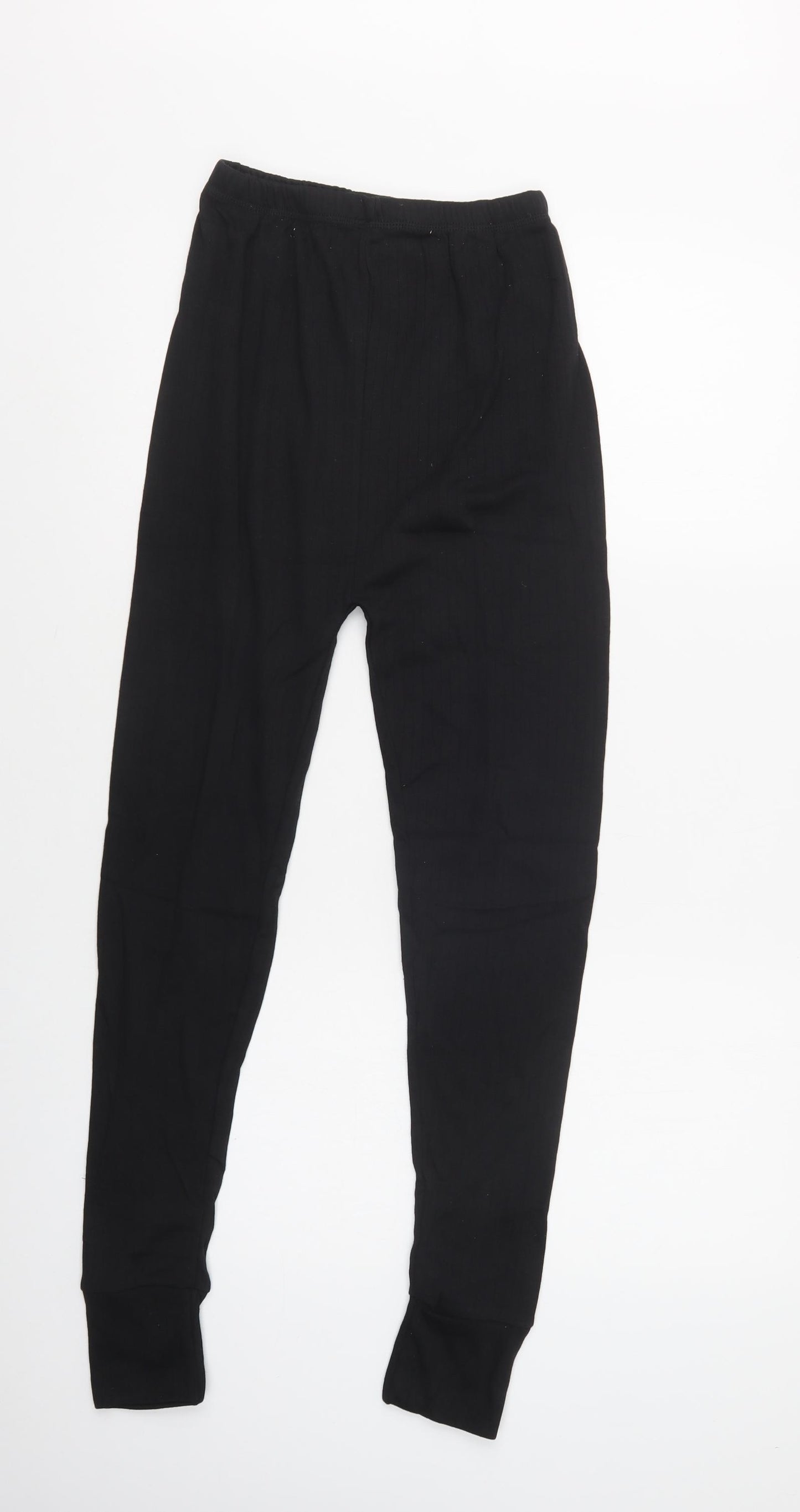 Thermal Wear Mens Black  Polyester Jegging Trousers Size M L30 in Regular