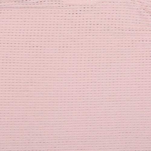 French Connection Womens Pink Round Neck  Polyester Pullover Jumper Size S