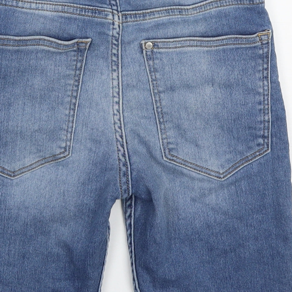 H&M Boys Blue  Cotton Bermuda Shorts Size 9-10 Years  Regular
