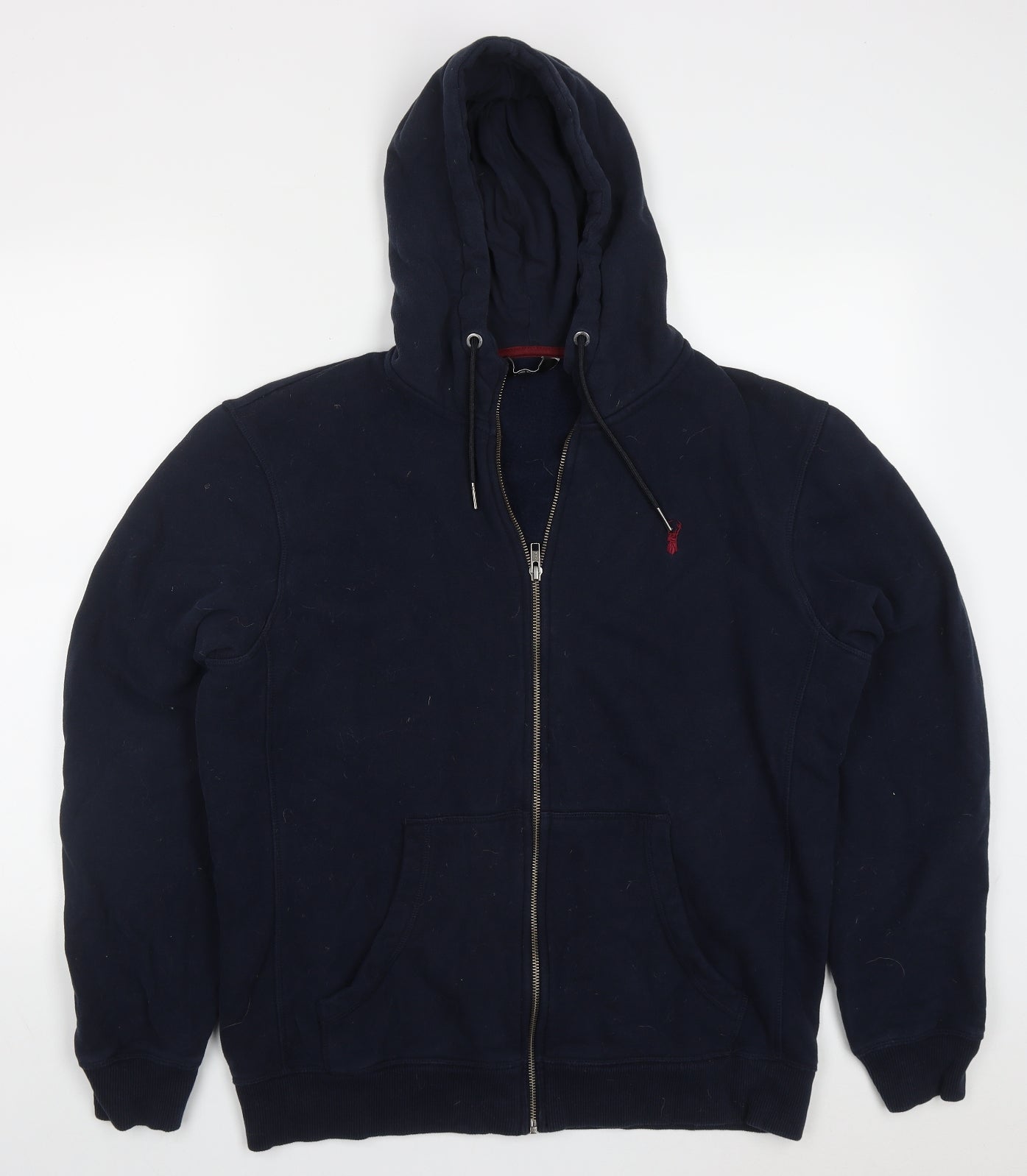 NEXT Mens Blue  Cotton Full Zip Hoodie Size L