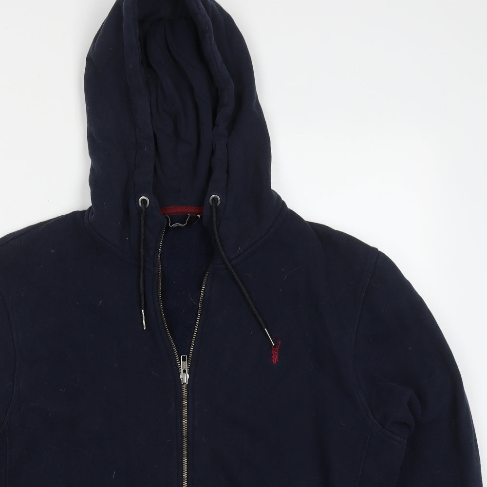 NEXT Mens Blue  Cotton Full Zip Hoodie Size L