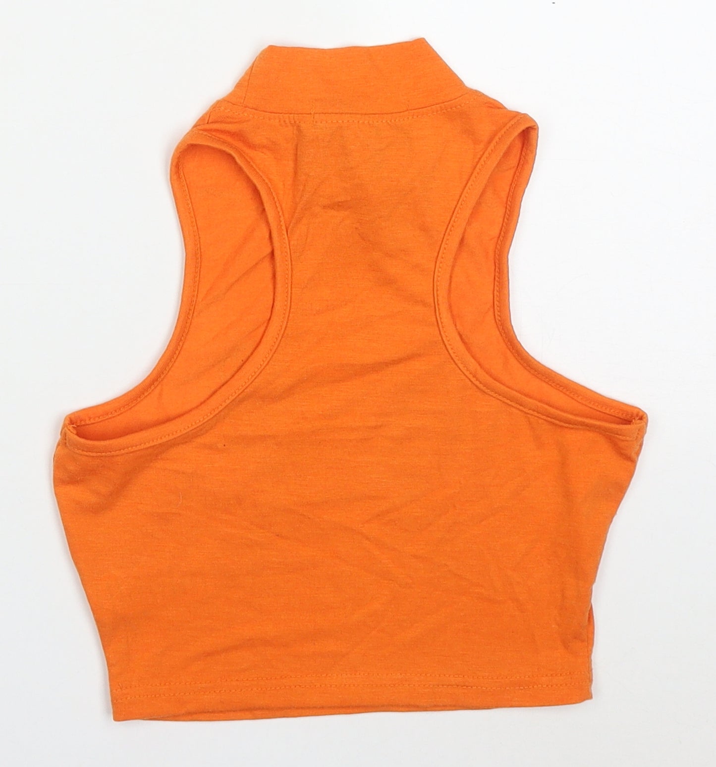 Daisy Street Womens Orange  Polyester Cropped Tank Size 8 Round Neck - Dragons