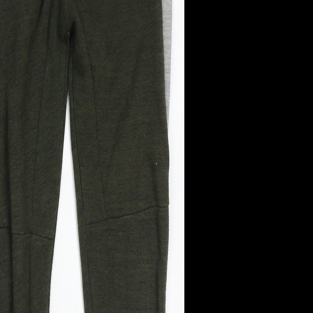 Nutmeg Boys Green  Cotton Sweatpants Trousers Size 10-11 Years  Regular Drawstring