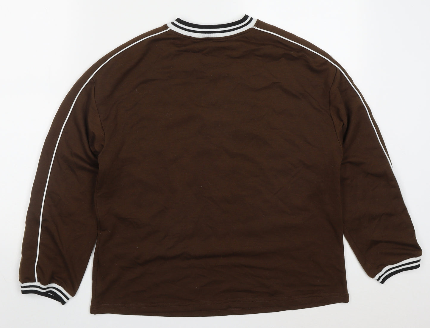 SheIn Womens Brown  Polyester Pullover Sweatshirt Size S  Pullover - California West Coast