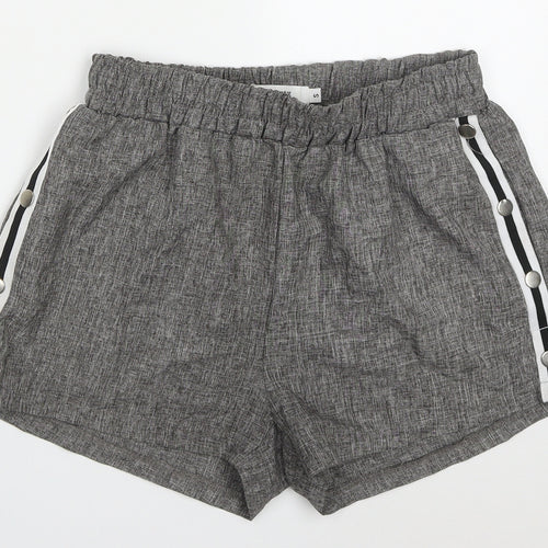 Runway Paris Womens Grey  Polyester Bermuda Shorts Size S L3 in Regular