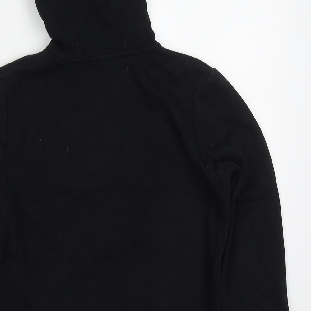 George Boys Black  Polyester Full Zip Hoodie Size 9-10 Years  Zip