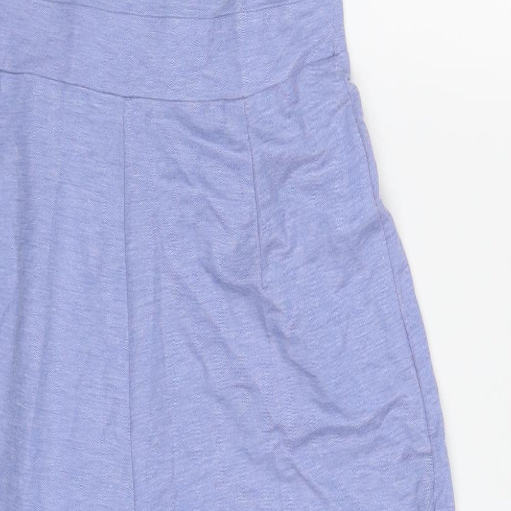 Mango Womens Blue  Viscose Jumpsuit One-Piece Size S L21 in Zip