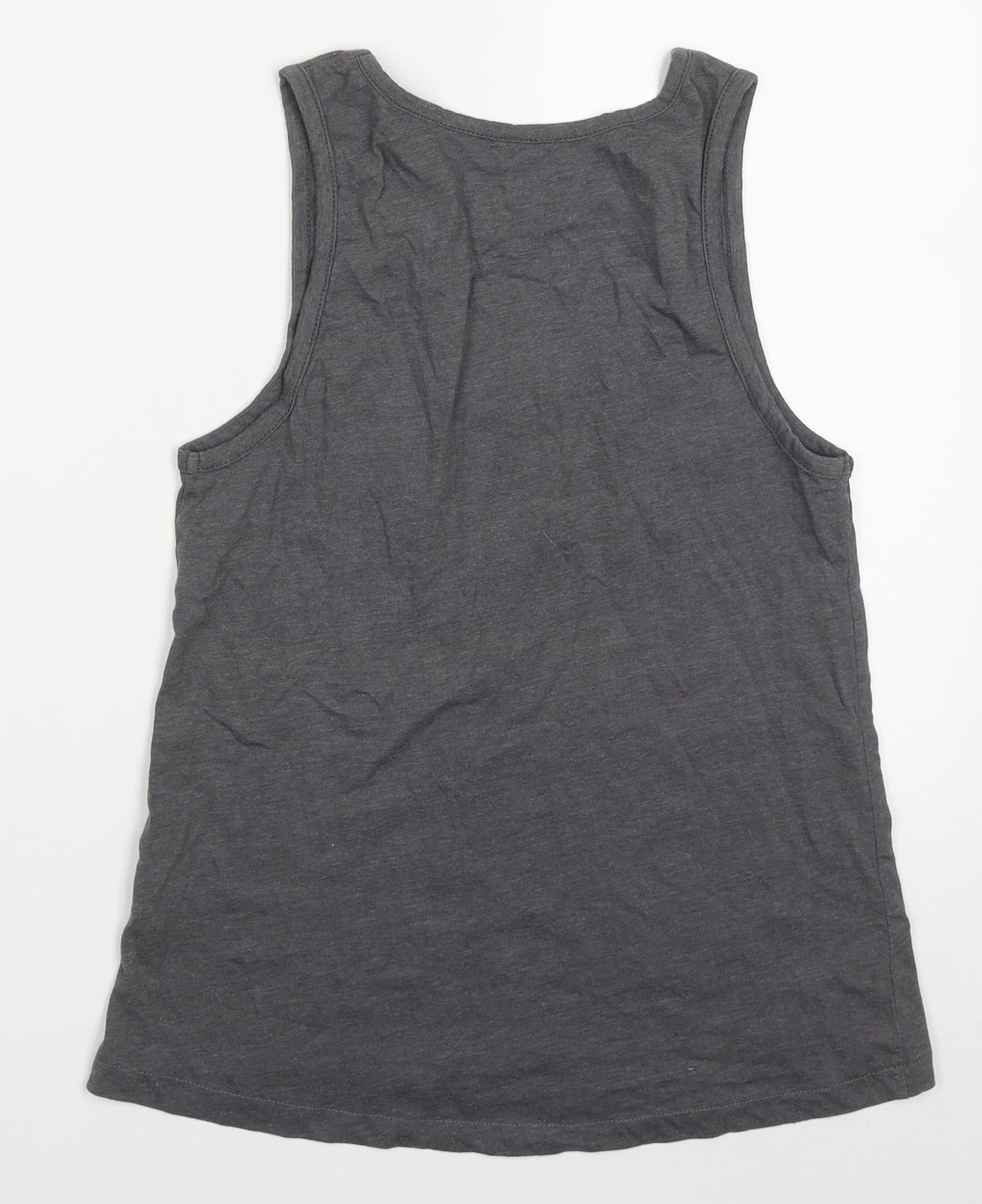 Saltrock Womens Grey  Cotton Basic Tank Size 10 Round Neck - Abstract