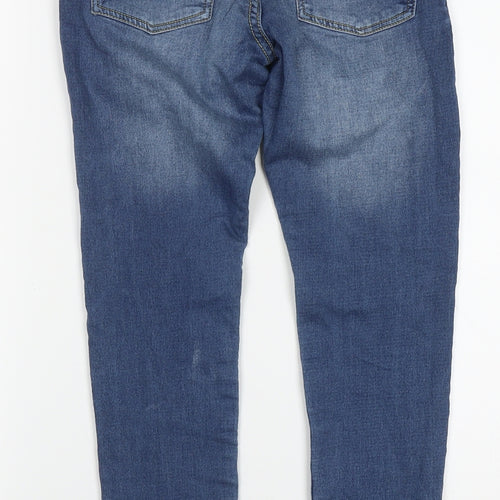 LFT Boys Blue  Cotton Skinny Jeans Size 11-12 Years  Regular Button