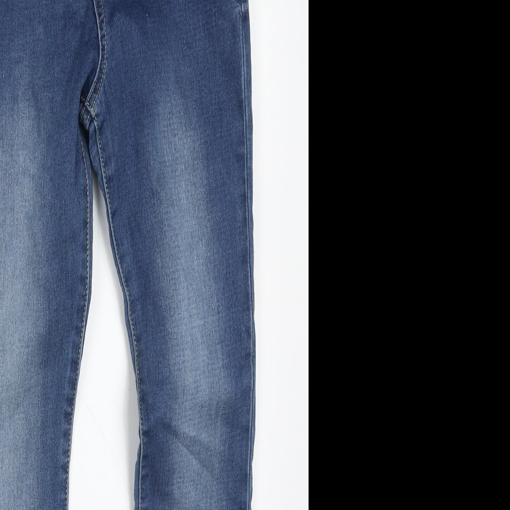 LFT Boys Blue  Cotton Skinny Jeans Size 11-12 Years  Regular Button