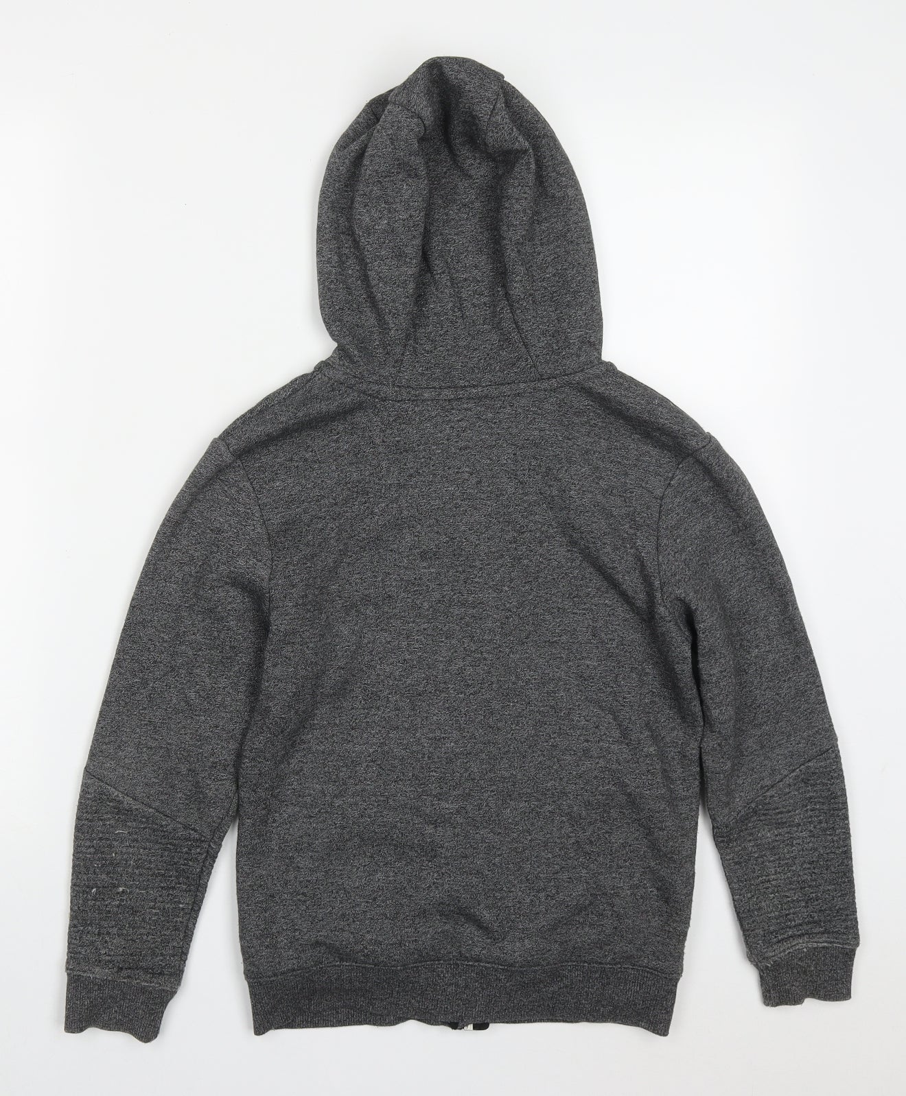 George Boys Grey  Cotton Full Zip Hoodie Size 9-10 Years  Zip