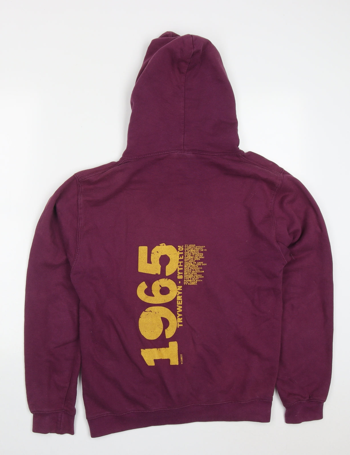 All We Do is Mens Purple  Cotton Pullover Hoodie Size S   - Tryweryn