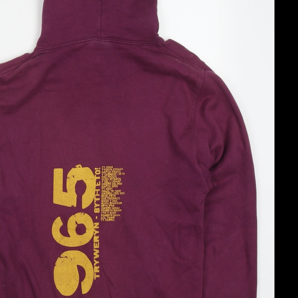 All We Do is Mens Purple  Cotton Pullover Hoodie Size S   - Tryweryn