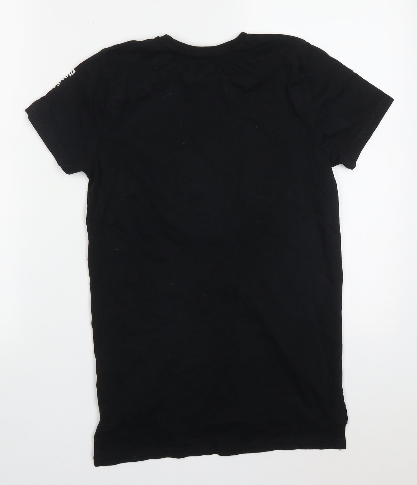 Primark Boys Black  Cotton Basic T-Shirt Size 10-11 Years Collared Pullover - Playstation