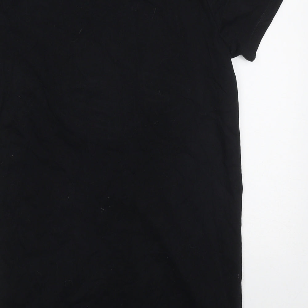 Primark Boys Black  Cotton Basic T-Shirt Size 10-11 Years Collared Pullover - Playstation