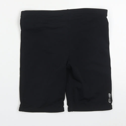 Arena Boys Black  Polyester Biker Shorts Size 12-13 Years  Regular Drawstring