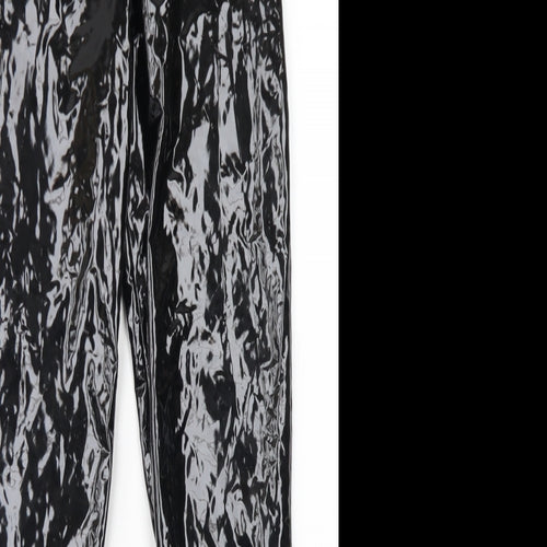 Stylewise Womens Black  Polyester Trousers  Size 10 L29 in Regular Zip