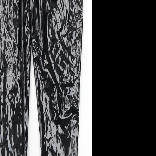 Stylewise Womens Black  Polyester Trousers  Size 10 L29 in Regular Zip