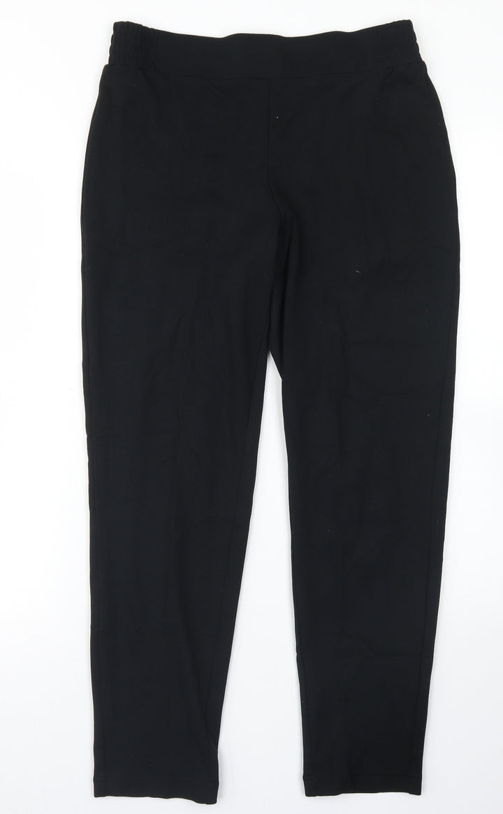 TU Womens Black Viscose Dress Pants Trousers Size 10 L25 in Regular