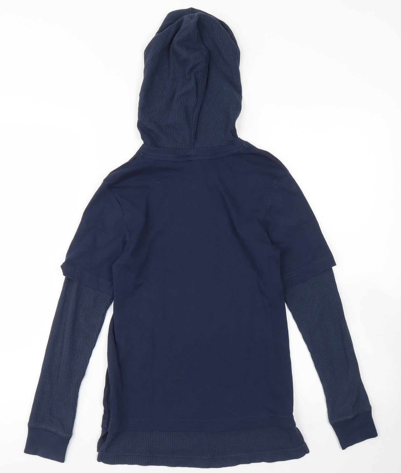 H&M Boys Blue  Cotton Pullover Hoodie Size 9-10 Years