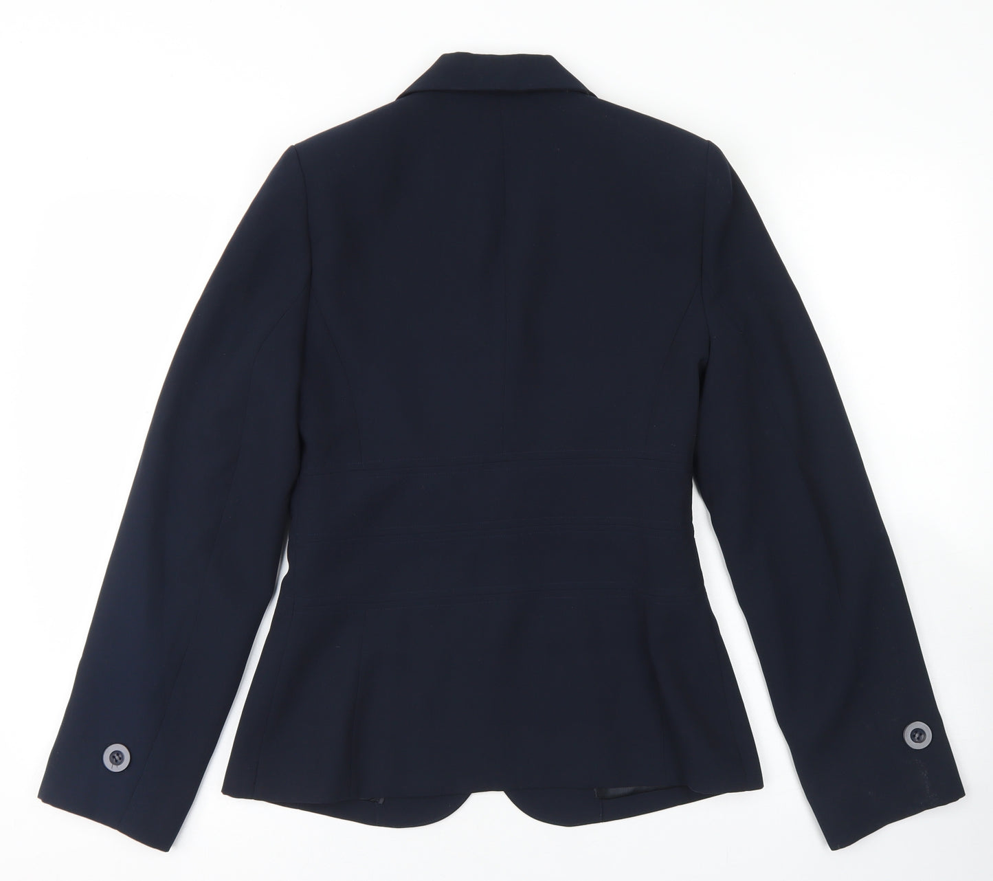 Papaya Womens Blue  Polyester Jacket Blazer Size 8