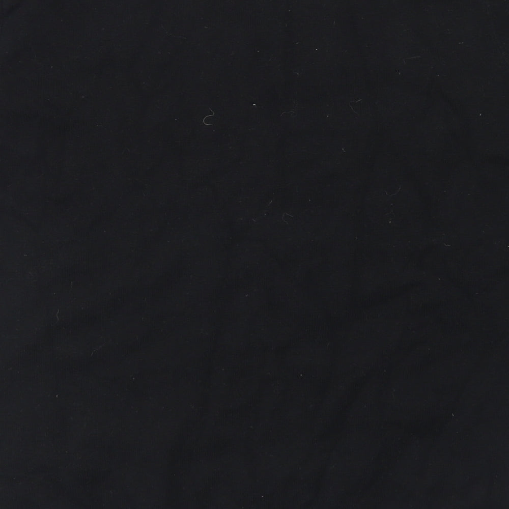Dorothy Perkins Womens Black Crew Neck  Cotton Pullover Jumper Size 10