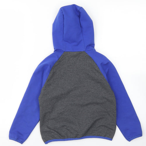 Dunnes Stores Boys Grey Colourblock Cotton Pullover Hoodie Size 6-7 Years