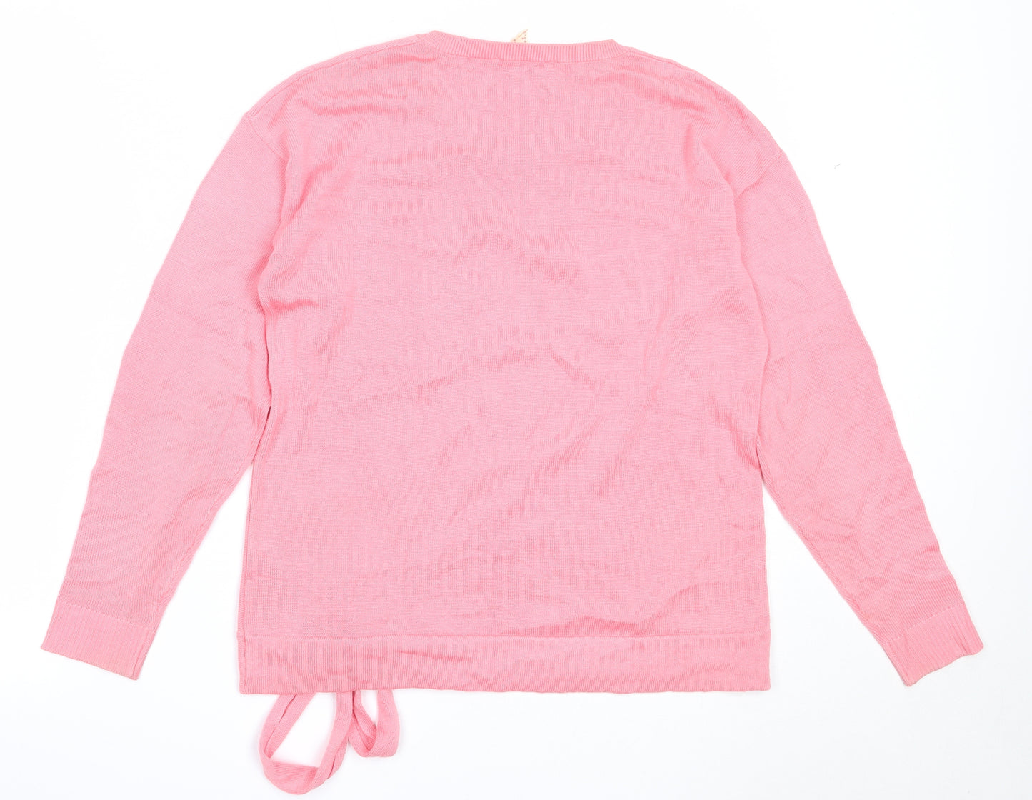 Esprit Womens Pink Round Neck  Acrylic Pullover Jumper Size S