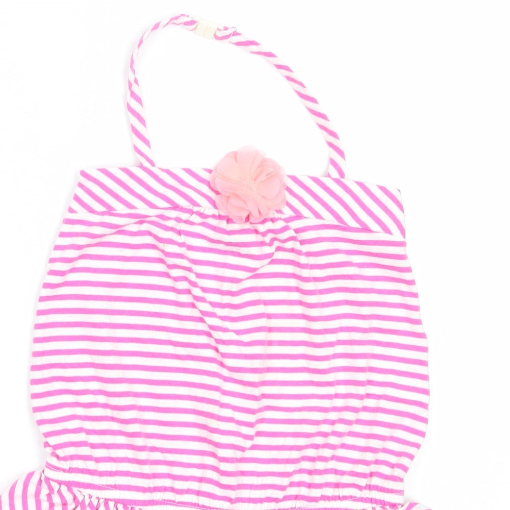 Gap Girls Pink Striped Cotton Mini  Size 3 Years  Halter