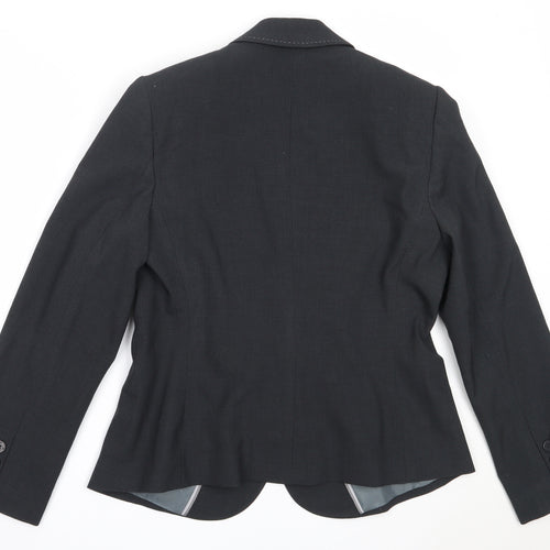 Marks and Spencer Womens Grey  Polyester Jacket Blazer Size 14