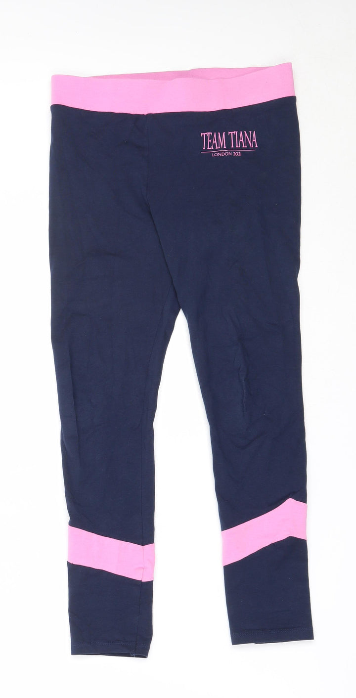 George Boys Blue  Cotton Capri Trousers Size 10-11 Years  Regular  - leggings