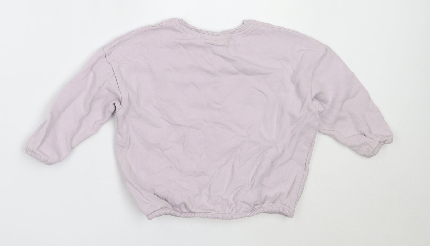 George Girls Purple  Cotton Pullover Sweatshirt Size 2-3 Years   - disney