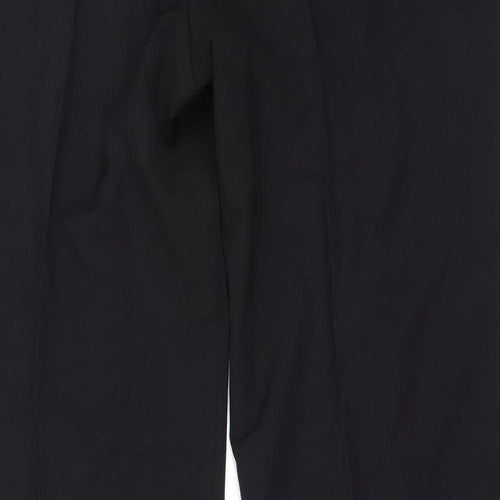Marks and Spencer Womens Black  Polyester Trousers  Size 14 L30 in Regular