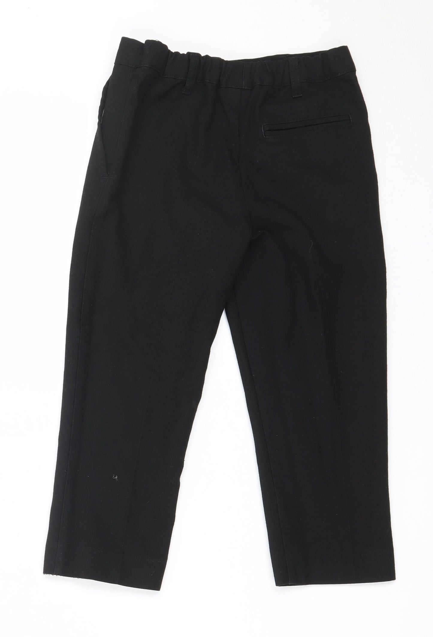 TU Boys Black  Polyester Dress Pants Trousers Size 4 Years  Regular  - school