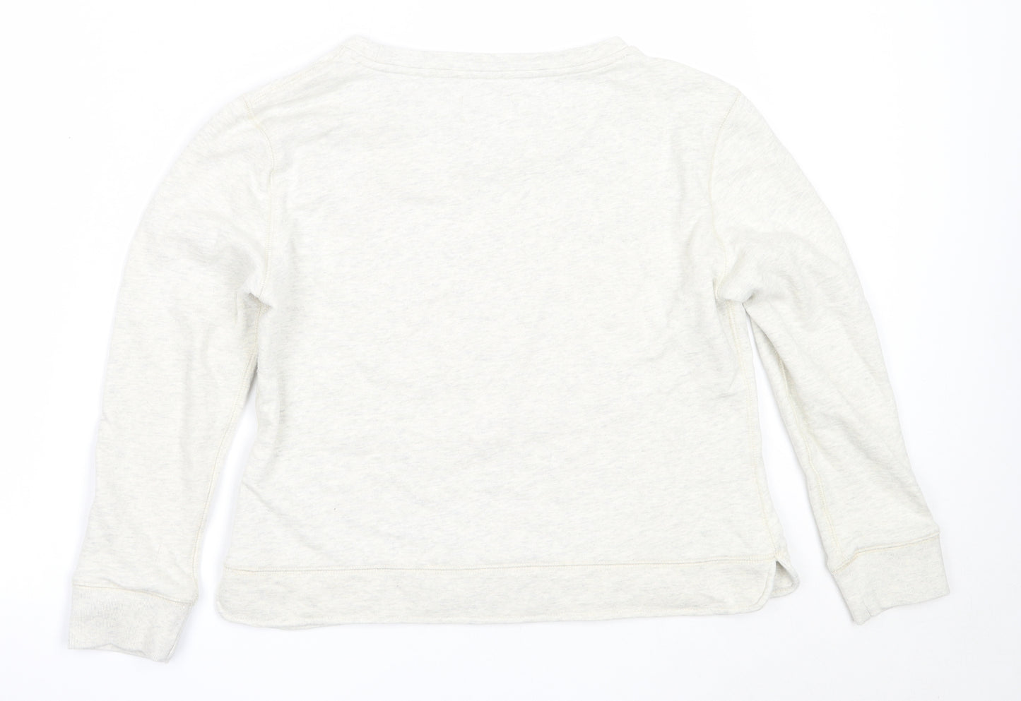 Rupert & Buckley Womens Grey  Cotton Pullover Sweatshirt Size 14