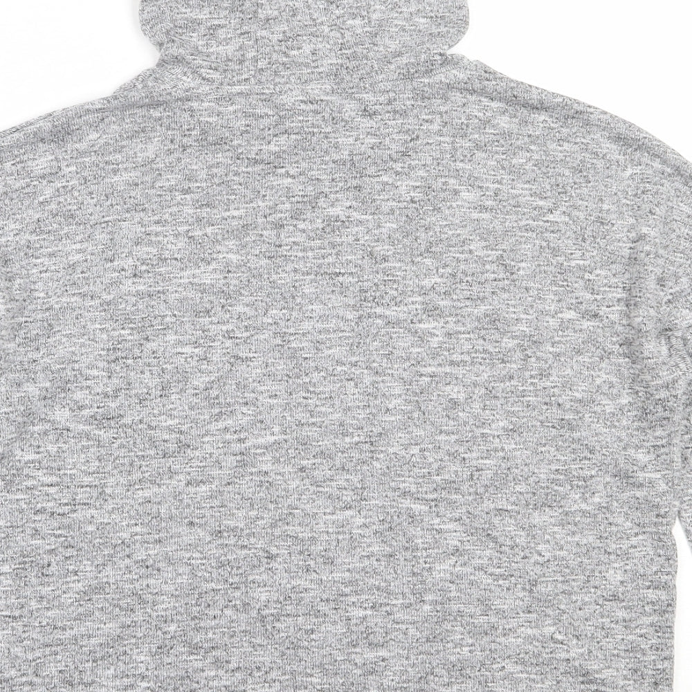Miss Evie Girls Grey  Polyester Pullover Hoodie Size 11-12 Years