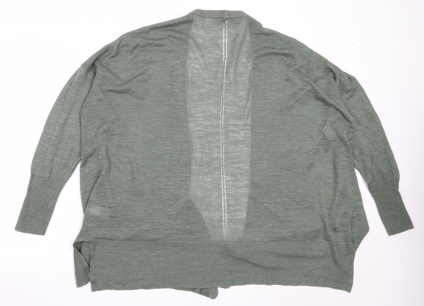 NEXT Womens Green Round Neck  Acrylic Cardigan Jumper Size 20