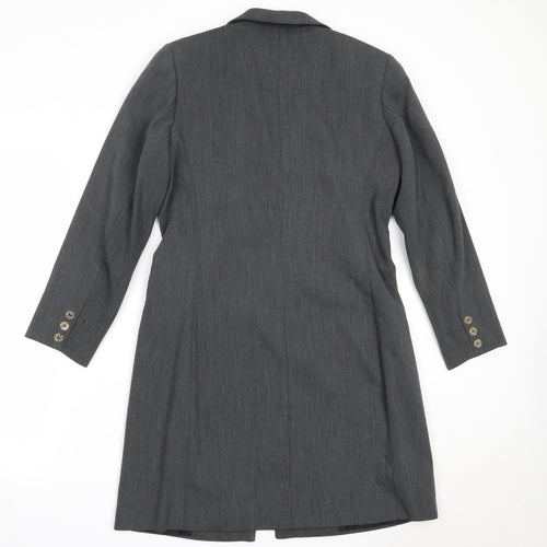 Wallis Womens Grey   Overcoat Coat Size 10