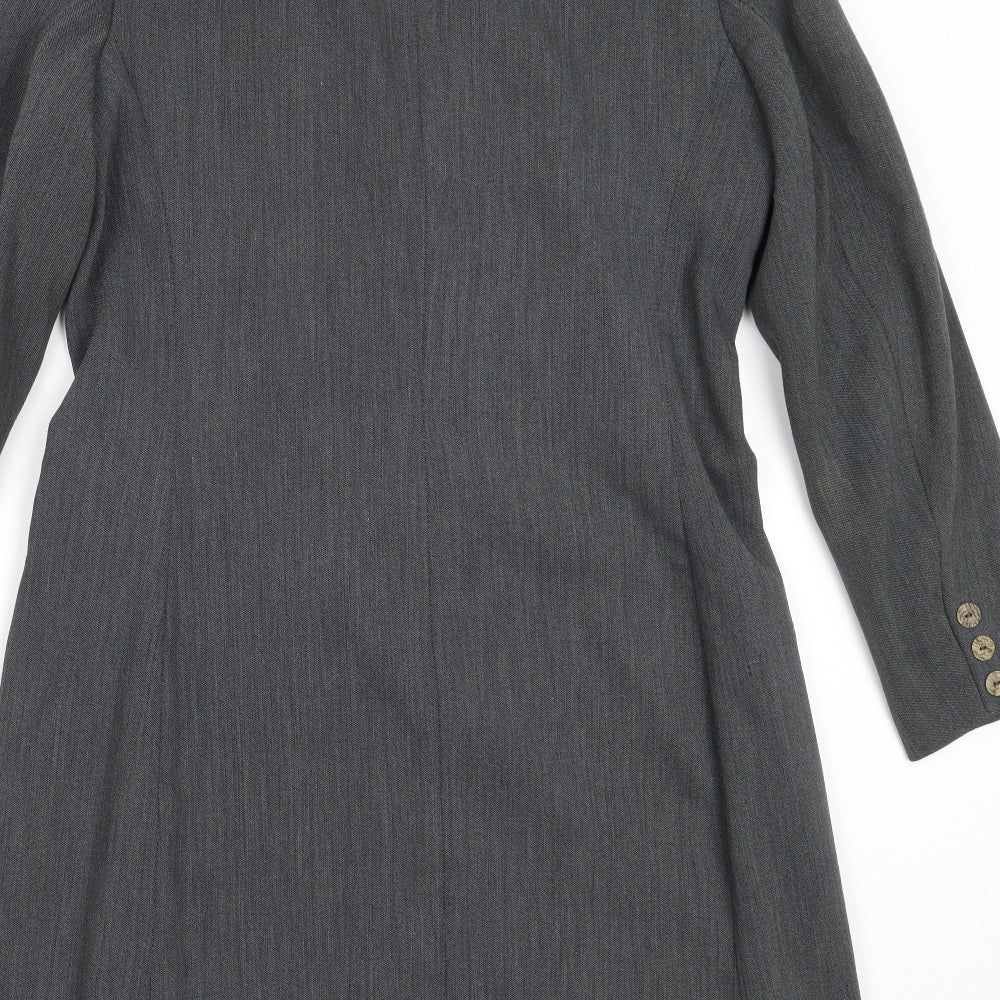 Wallis Womens Grey   Overcoat Coat Size 10