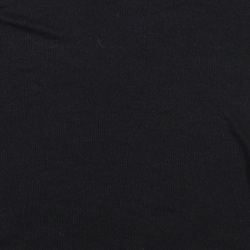H&M Womens Black Round Neck  Viscose Pullover Jumper Size S
