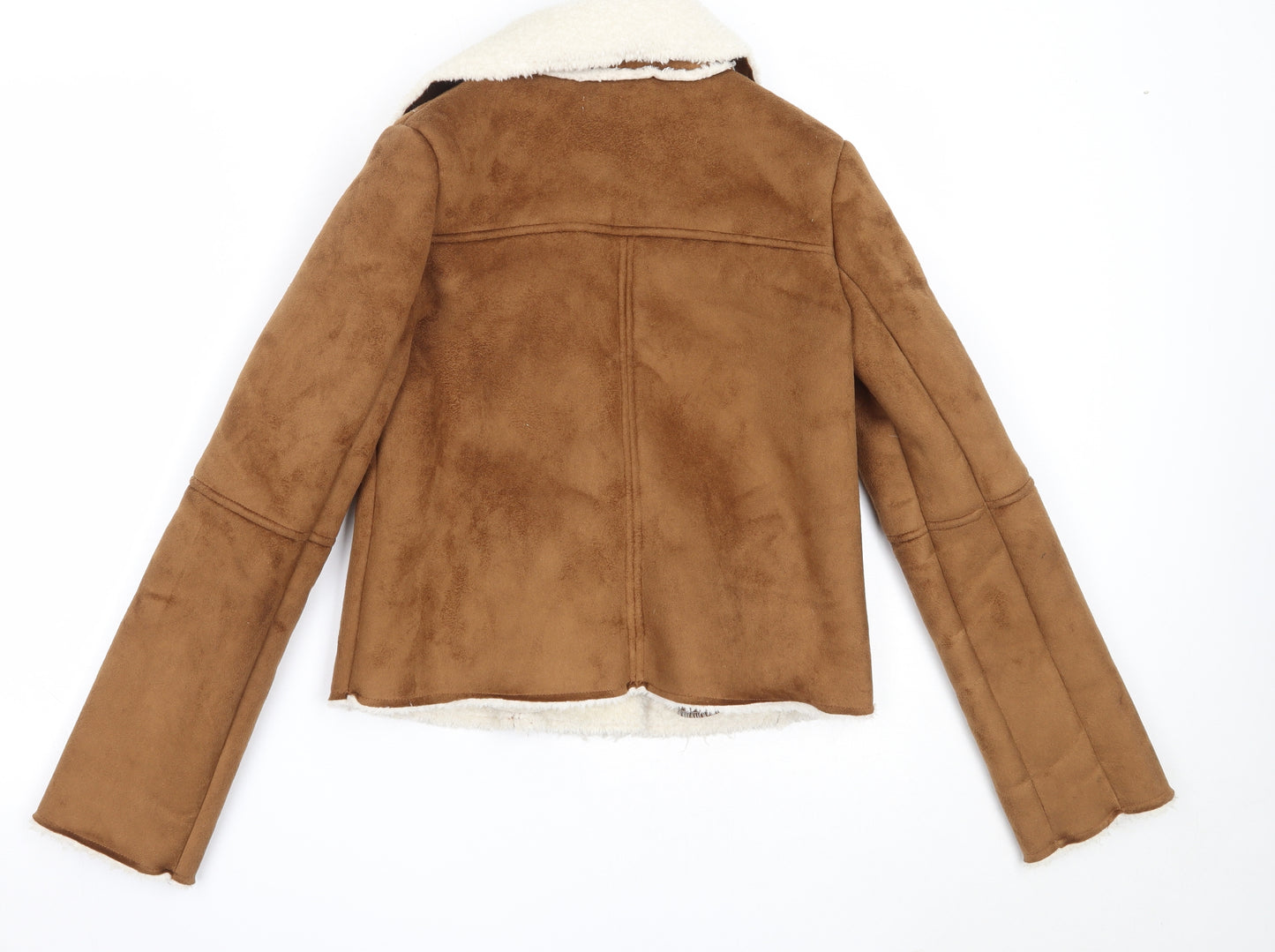 Marks and Spencer Girls Brown   Basic Coat Coat Size 11-12 Years