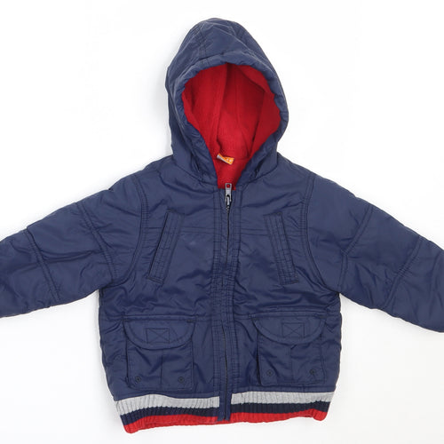 MINIMODE Boys Blue   Basic Coat Coat Size 6-9 Months