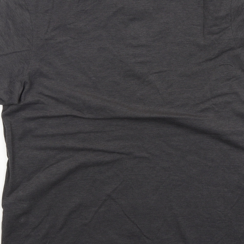 One True Saxon Mens Grey  Cotton  Polo Size M Collared