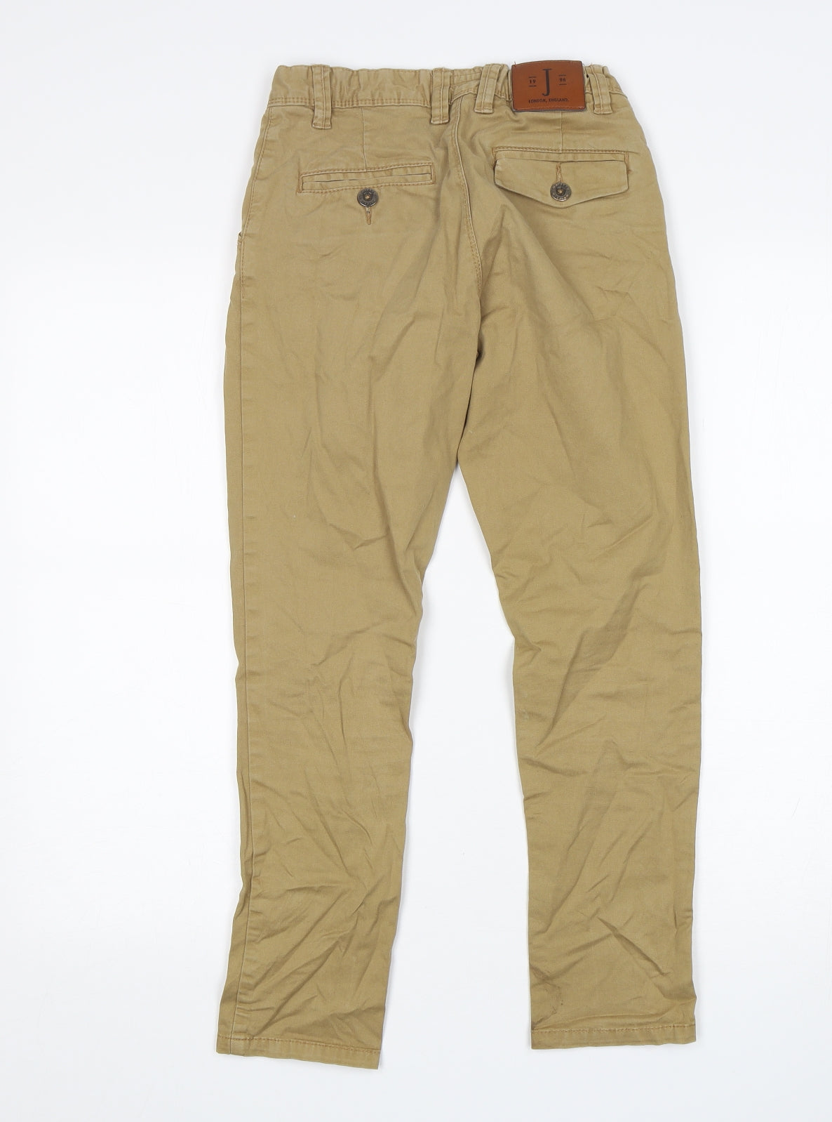 Jasper Conran Boys Beige  Cotton Straight Jeans Size 10 Years  Regular