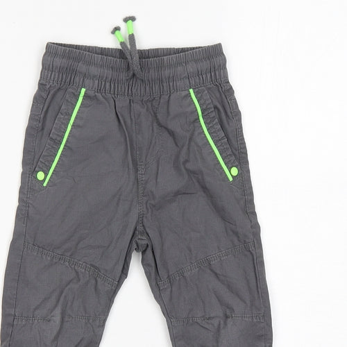 F&F Boys Grey  Cotton Rain Trousers Trousers Size 18-24 Months