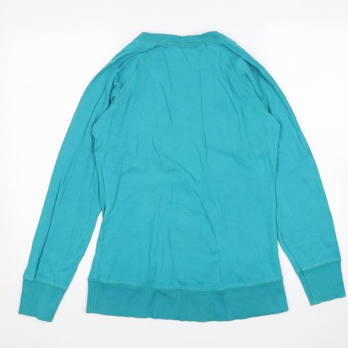 George Womens Green  Cotton Pullover Sweatshirt Size 10