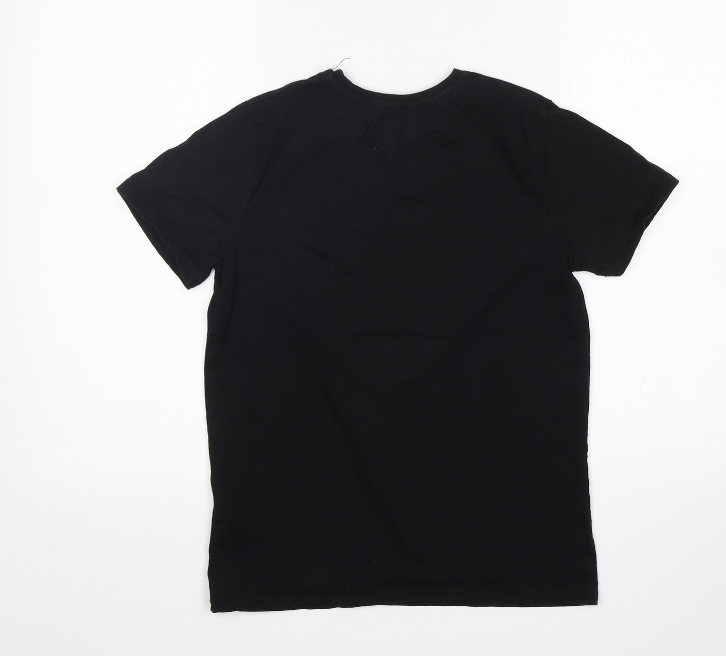 Primark Boys Black  Cotton Basic T-Shirt Size M Round Neck  - Fortnite