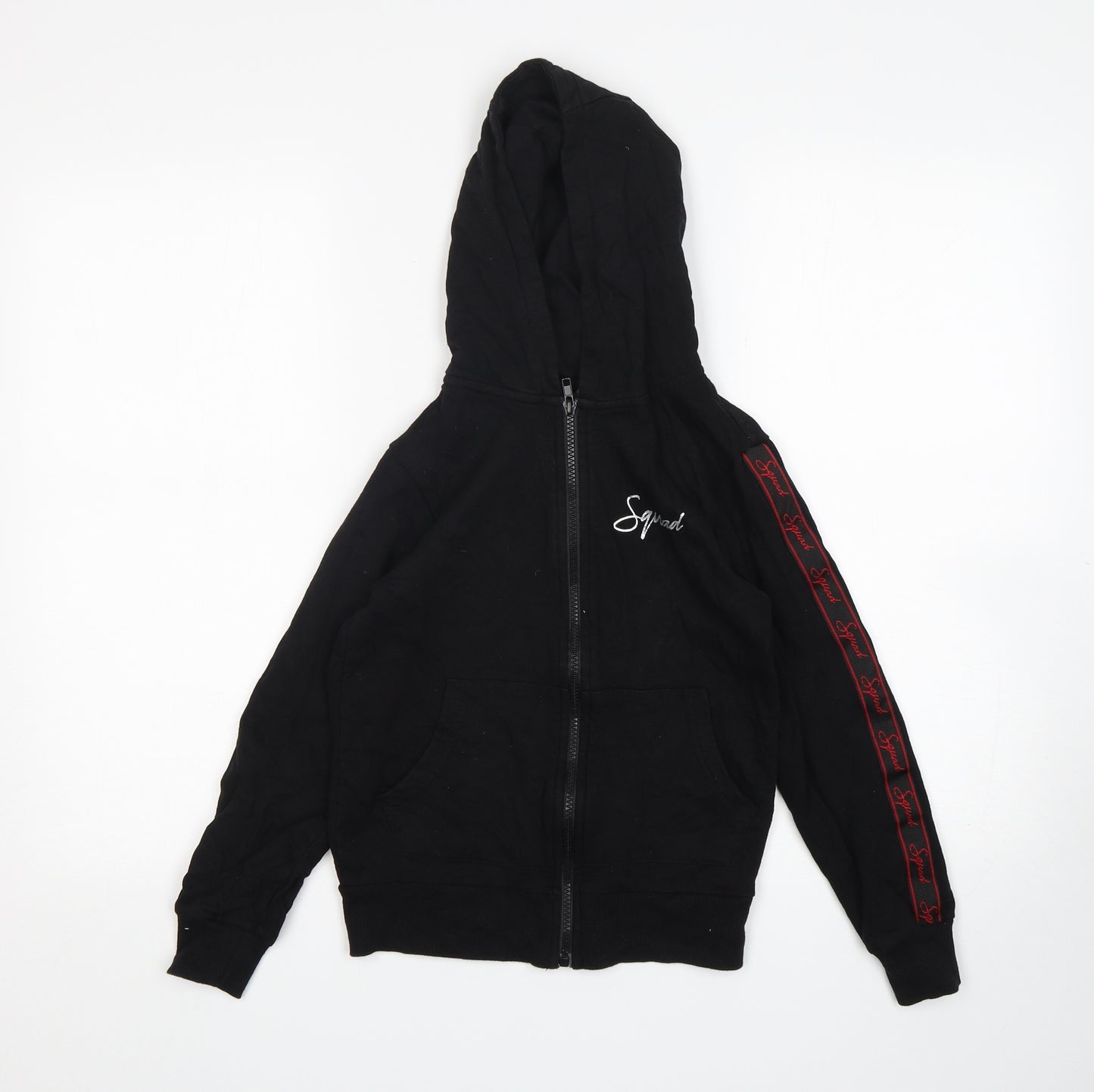 Studio Girls Black  Cotton Full Zip Hoodie Size 8-9 Years