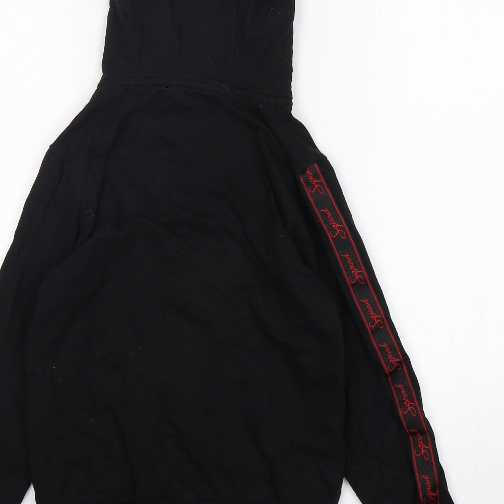 Studio Girls Black  Cotton Full Zip Hoodie Size 8-9 Years