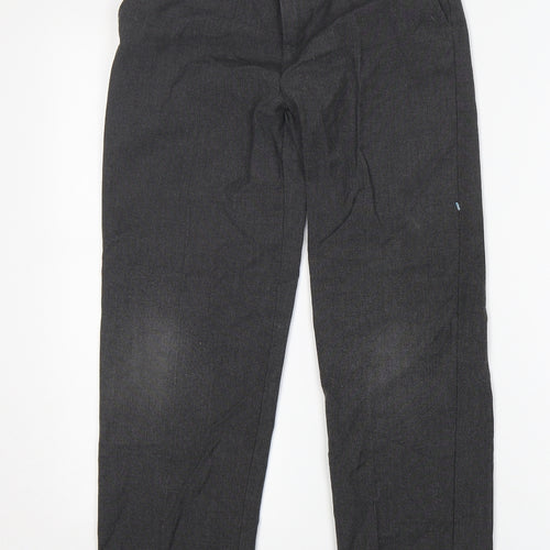 Lily & dan Boys Grey  Polyester Dress Pants Trousers Size 10-11 Years  Regular  - School Wear
